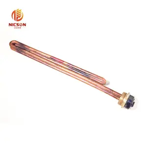 Electric Hot Tubular Water Immersion Copper Heater Heating Element With Thermostat