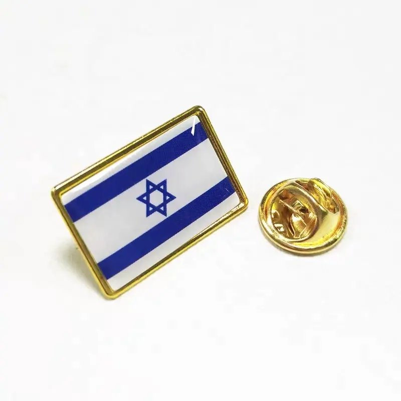 Spilla in israele personalizzata in vendita di fabbrica sciarpa regalo distintivo in smalto bandiera del paese spilla in israele spilla in smalto