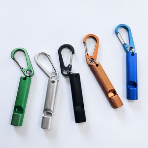 Boucle en alliage d'aluminium, sifflet sonore, sifflet de survie, sifflet de secours d'urgence, pendentif pour la randonnée et le camping en plein air - Product Image 1