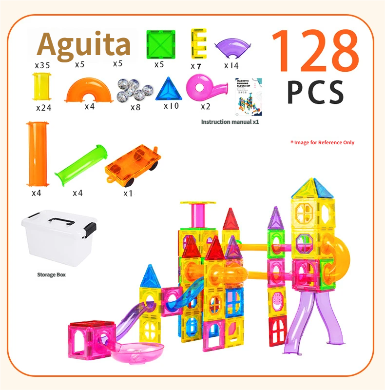 Ensemble de 128 pièces - Boîte de rangement - Nouveau kit magnétique puissant