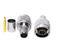 Composants durables pour micro-ondes, transmission haute fréquence, connecteur mâle N à sertir, câble RG8 400, application RF pour câble mâle 400