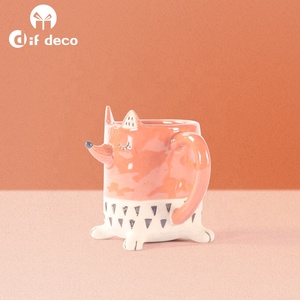 Taza de café de cerámica con forma de zorro y Animal, nuevo diseño - Product Image 4