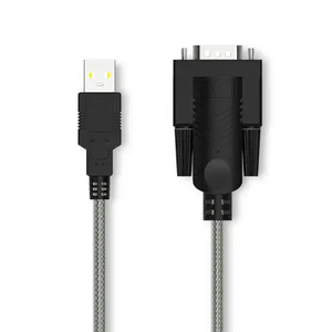 HUB Puerto Gigabit <span class=keywords><strong>Ethernet</strong></span> Negro USB a RS232 Puerto serie Línea de conversión de conexión DB9 Pin Macho - Product Image 1