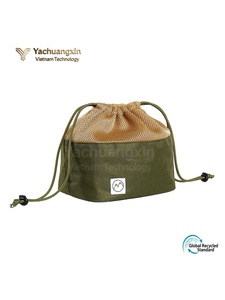 Sac de rangement en maille avec cordon de serrage, vert olive, léger, pour équipement de randonnée et d'extérieur - Product Image 5