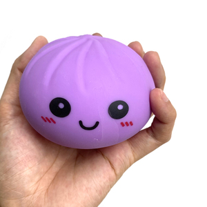 Jouets de bureau en forme de boulettes de riz cuite à la vapeur 8,5 cm, boulettes colorées originales, balles anti-stress, jouet sensoriel Fidget, jouet Squishy en forme de boulette de riz - Product Image 6