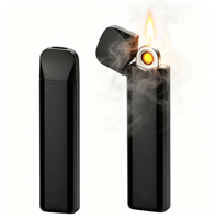 Accessoires de fumage classiques rechargeables à dégradé de couleurs, dispositif allume-cigare portable vide de 1 ml/2 ml