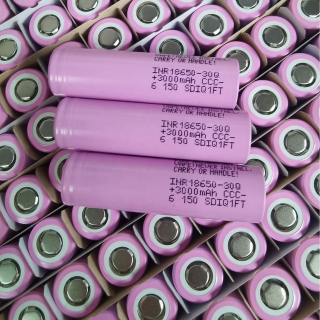New Genuine 18650 30Q High Capacity 3000mAh 10A INR18650-30Q 3.7V Lithium Ion Battery for Drone Electric Power Tool