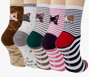 Chaussettes amusantes et mignonnes pour femmes, chaussettes pour chiens et chats, cadeaux pour femmes - Product Image 6