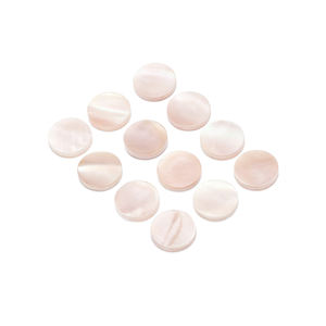 Conchas Marinas Naturales al por Mayor, Planas, Redondas, de Nácar Rosa, Gemas Sueltas para la Fabricación de Joyería DIY - Product Image 3