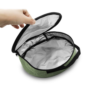 กระเป๋าเก็บของทรงกลมผ้าอ็อกซ์ฟอร์ดกระเป๋าซิปทรงกระบอกสีเขียวอ่อนกระเป๋าเดินทางกลางแจ้งเดินป่าตั้งแคมป์กระเป๋าใส่อุปกรณ์ - Product Image 1