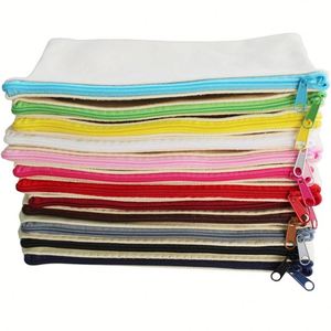 Custom <b>Small</b> Eco Friendly Blank Toiletry Make up Pouch Recycled Plain Cotton Linen Makeup <b>Travel</b> Canvas Cosmetic <b>Bag</b> with Zipper - Product Image 2