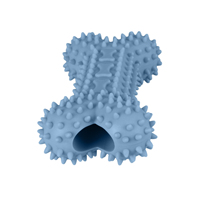 Jouets à mâcher multifonctionnels pour chien, os à picots, design creux central, jouet distributeur de friandises, logo personnalisé pour fabricants d'articles pour animaux de compagnie