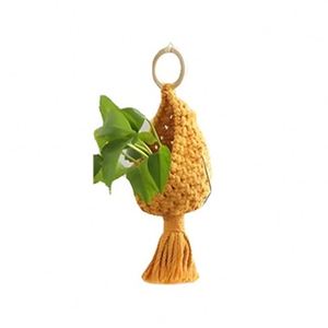 <span class=keywords><strong>Cache</strong></span>-chaîne <span class=keywords><strong>Pot</strong></span> Tissé <span class=keywords><strong>Suspendu</strong></span> Jardinières 3Pcs Undershell Panier Clôture pour Semis Pots Rustique Mur Monté Fruits - Product Image 6