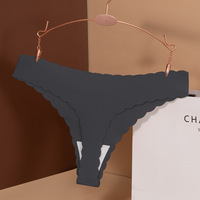 Sous-vêtements pour femmes sans couture transfrontaliers, en soie glacée, taille basse, entrejambe en coton, sexy, exportation européenne et américaine, grande taille, respirant