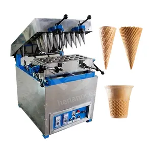 OCEAN Pizza formando venda quente rolo de cone de sorvete industrial fazer máquina equipamento waffle para o comércio