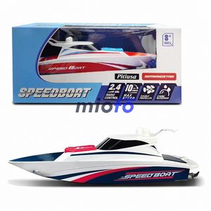 Barco de Control remoto de 2,4 Ghz, impermeable, de alta velocidad, RC, yate, gasolina, juguete, barco de carreras para niños, incluye Cable USB - Product Image 2