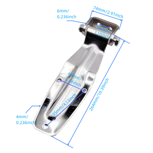 कंटेनर स्पेयर पार्ट्स ट्रक ट्रेलर के लिए स्टेनलेस स्टील का दरवाजा हिंज रेफ्रिजरेटर - Product Image 3