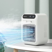 Ventilateur climatiseur portable, mini refroidisseur d'air évaporatif pour votre bureau, table de chevet ou table basse