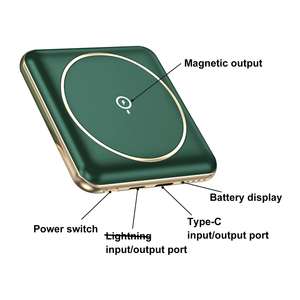 พาวเวอร์แบงค์พกพาคุณภาพสูง แม่เหล็กไร้สาย 5000 มิลลิแอมป์ มินิพาวเวอร์แบงค์สำหรับ <span class=keywords><strong>iPhone</strong></span> - Product Image 5