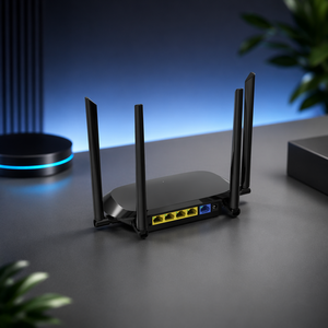 Router Inalámbrico de Doble Banda 300M/1200M <span class=keywords><strong>con</strong></span> 4 Antenas, Router de Red Compatible <span class=keywords><strong>con</strong></span> Modo Router/AP/<span class=keywords><strong>Repetidor</strong></span>, Chip MTK <span class=keywords><strong>con</strong></span> <span class=keywords><strong>Cable</strong></span> <span class=keywords><strong>Ethernet</strong></span> - Product Image 5