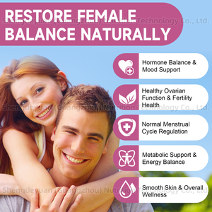 Suplemen OEM 10-in-1 Myo D-Chiro Inositol Vegan Omega 3 & Vitamin B12 Permen Jeli Bebas Gula untuk Kesehatan Ovarium Dewasa - Product Image 3