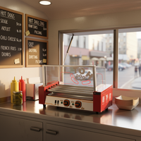 Offre Spéciale Machine à hot-dog à 5 rouleaux pour saucisses à haute productivité Nouvelle condition pour gaufres