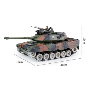 1:18 Maßstab <span class=keywords><strong>Leopard</strong></span> <span class=keywords><strong>2</strong></span> Metall PRO Version Hauptkampfpanzer Modell <span class=keywords><strong>2</strong></span>,4GHz RC 12-Kanal 100M Reichweite Schießt BB-Kugeln Einsatzbereit - Product Image 6