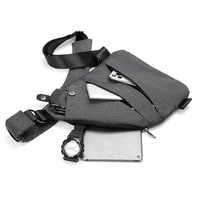 Sacs à bandoulière anti-vol pour homme avec logo personnalisé, sacs à dos à bandoulière, sacs de poitrine pour le sport de plein air, sacs de poitrine pour les voyages