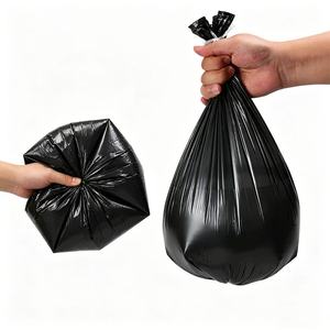 Grands sacs poubelles plats en plastique, sacs poubelles surdimensionnés pour les grands bacs, pour l'élimination des déchets lourds - Product Image 2