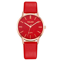 Montre à quartz pour femme avec bracelet en cuir, boîtier en alliage, éco-responsable, vente flash AliExpress, produit phare du commerce transfrontalier