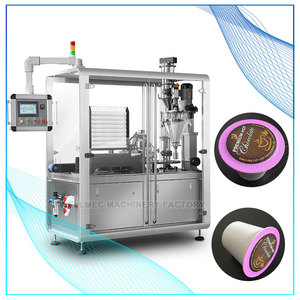 Machine de remplissage et de scellage rotative à grande vitesse pour capsules de café (40-50 capsules/min) pour dosettes K-Cup / Nespresso / <span class=keywords><strong>Lavazza</strong></span> / Dolce Gusto - Product Image 1