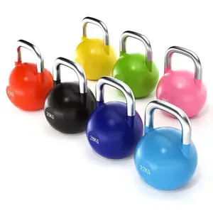 Rouser Fitness Pro Grade lega di acciaio concorrenza Kettlebell maniglia Grip 10 15 20 25 30 35 40 45 LB pittura Kettlebell