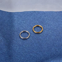 Anneau de nez en titane ASTM F136 G23 plaqué argent pour enfants, pour fiançailles et mariages, 16G 18G 20G, clicker de septum
