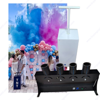 Révélation du sexe, fête prénatale, garçon ou fille, équipement DJ, lanceur de confettis à 4 tirs, DMX512, télécommande, équipement de scène, machine à confettis