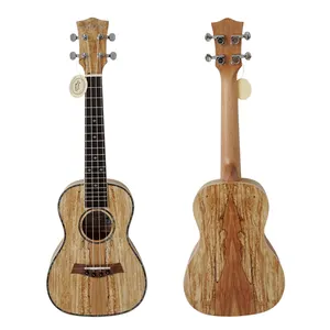 Aiersi marca OEM ODM Spalted Maple Body soprano concert tenore ukulele chitarra ukelele fatta a mano professionale in vendita