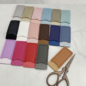 Étuis à ciseaux multicolores HR en cuir synthétique avec embouts de sécurité – Pochette de couture élégante et personnalisée pour artisans - Product Image 5