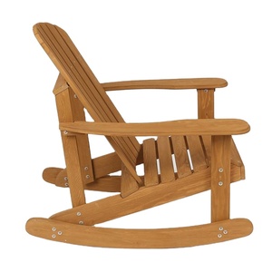 Silla Mecedora <span class=keywords><strong>de</strong></span> <span class=keywords><strong>Madera</strong></span> Maciza Adirondack Moderna para Exteriores - Product Image 2
