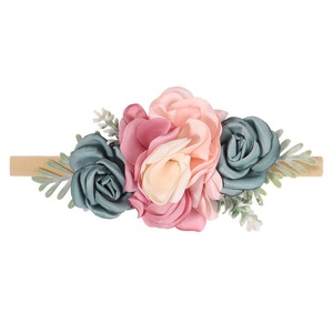 Bandeaux en Nylon pour bébé fille, bandeau élastique pour <span class=keywords><strong>cheveux</strong></span>, enveloppements pour nouveau-né, accessoires pour <span class=keywords><strong>cheveux</strong></span> - Product Image 1