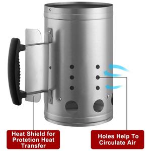 Allumeur de barbecue pas cher, super rapide, allume les briquettes pour les barbecues, cuisine en plein air, accessoires pour charbon de bois, cheminée pour allumeur de charbon de bois - Product Image 2