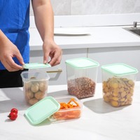 17-delige set transparante koelkastorganizers voor snacks, noten, voedsel, fruit, opbergdozen en -potten