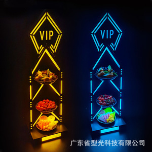 LED Three Tier Fruit Platter Modern Illuminated <b>Display</b> <b>Rack</b> For Bar Club Party Snack Serving - Product Image 2