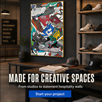 Collage de baskets colorées, art mural, deux designs, mode urbaine, impression sur toile, décoration intérieure pour chambre de garçon, salle de jeux, studio
