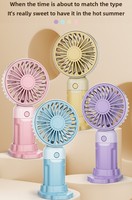 Explosions 2026 Neuer Aufladbarer Handventilator, Tragbarer USB-Tischventilator mit Bürstenlosem Motor, Geräuscharm und Langlebiger Akkulaufzeit