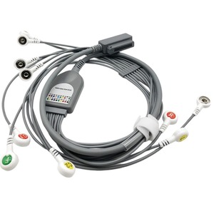Fil conducteur pour électrocardiogramme dynamique à 10 dérivations Fil conducteur pour enregistrement 24 heures Compatible <span class=keywords><strong>MedEx</strong></span> MAECG-200 <span class=keywords><strong>Medex</strong></span> Catégorie de produit Faisceau de câblage - Product Image 3