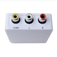Adaptador AV a HD, Convertidor AV2HD para HDTV, Adaptador Escalador
