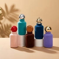 Flacon de parfum en verre floqué haut de gamme 50 ml avec logo et emballage personnalisés