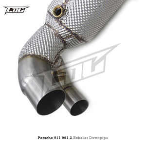 Tubo de escape para <span class=keywords><strong>Porsche</strong></span> 911 <span class=keywords><strong>991</strong></span>/<span class=keywords><strong>991</strong></span> 3,0. 2 Carrera 2011 + Tubo de bajada de acero inoxidable con catalizador Tubo de escape - Product Image 3