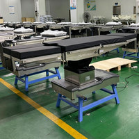 Table d'opération électrique en acier inoxydable pour ophtalmologie, antistatique, avec revêtement PU