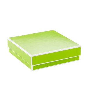 Nhỏ màu trắng tái chế Bìa hộp quà tặng với nắp mẫu cho đồ trang sức dập nổi & lớp phủ UV - Product Image 5