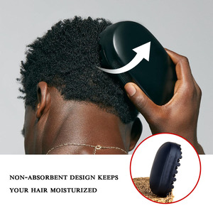 Brosse Coiffante Haute Qualité en Silicone pour Cheveux Bouclés – Brosse Éponge Durable pour Hommes Noirs et Torsades - Product Image 2